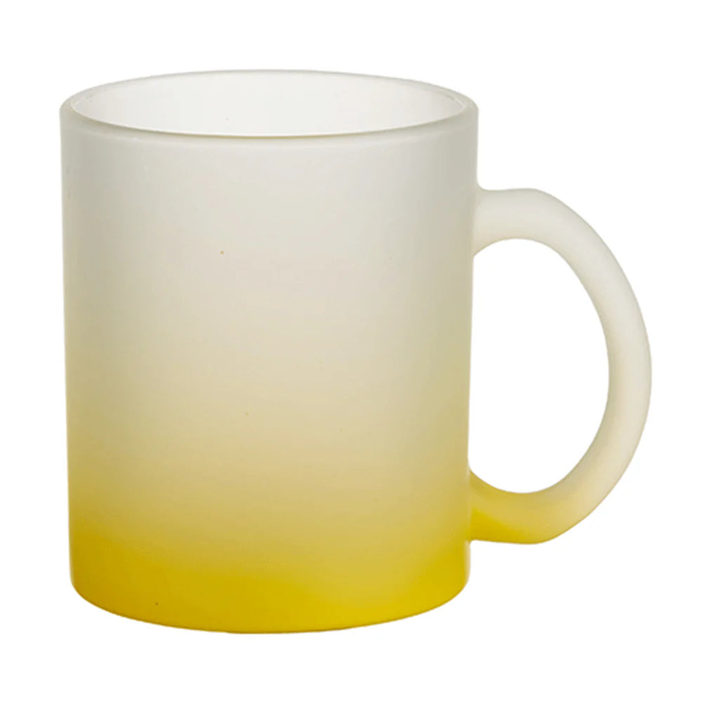 HPN Sublicraft 11 Oz. Color Gradient Sublimation Glass Mug - 36 per Case