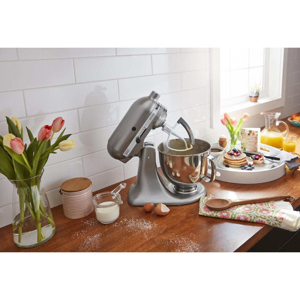 Artisan Series 5 Quart Tilt-Head Stand Mixer with Flex Edge Beater, Contour Silver (KSM150FECU)