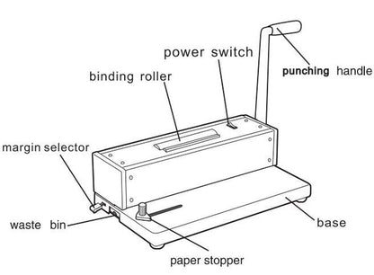 Metal Based Spiral Coil Binding Machine Binder Electric Inserter with Spiral Cutter Calendar Notebook Maker