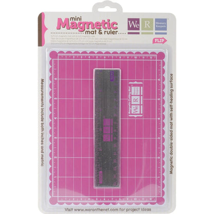 Mini Magnetic Cutting Mat & Ruler Set-6" Ruler