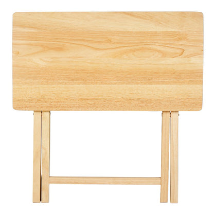 Indoor Single Folding TV Tray Table Natural L 19 X W 15 X H 26 Inches.