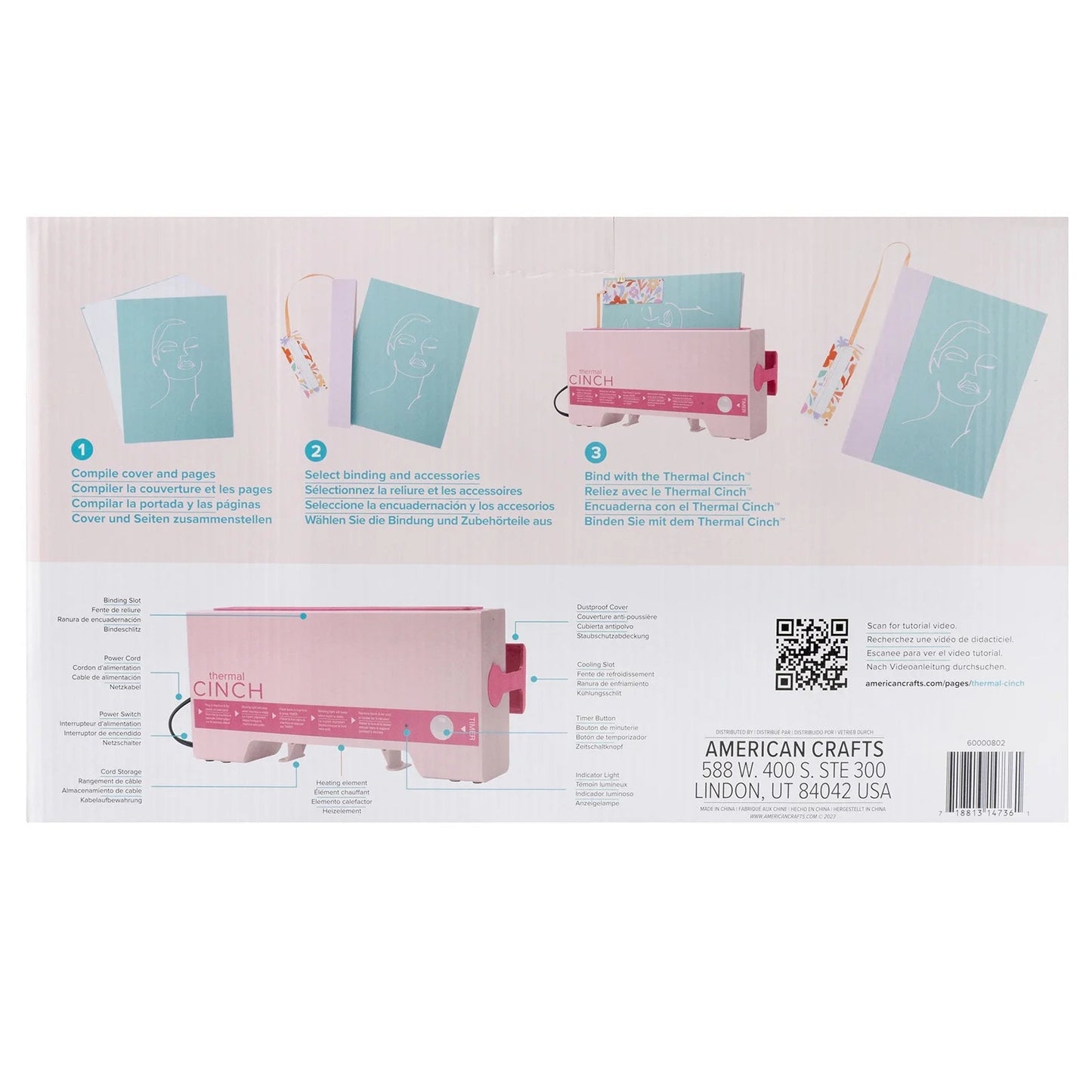 We R Thermal Cinch Binding Machine US Plug-Pink