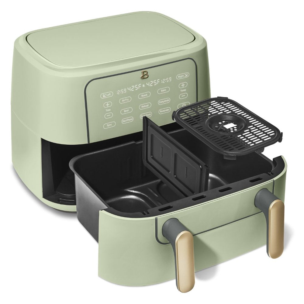 9QT Trizone Air Fryer, Sage Green by Drew Barrymore