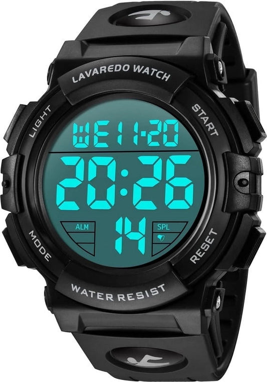 Watches for Man Digital Watches Waterproof Sport Watch with LED Backlight, Running Sports Digital Watch Gifts for Man