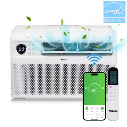 Energy Star 8000 BTU Inverter Window Air Conditioner, Energy-Saving Window AC Unit with APP & Voice Control, Ultra Quiet & Easy Installtion Design, Work with Alexa/Google Assistant, 115V/60Hz