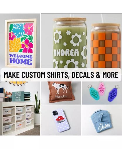 Maker 4 Cutting Machine with Vinyl and Iron-On Sheets Bundle