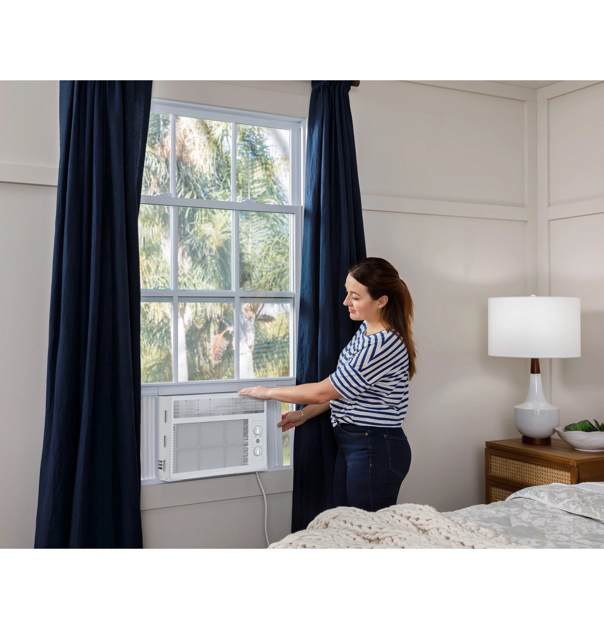 GE 5,000 BTU, 115V Mechanical Window Air Conditioner, Covers up to 150 Sq Ft