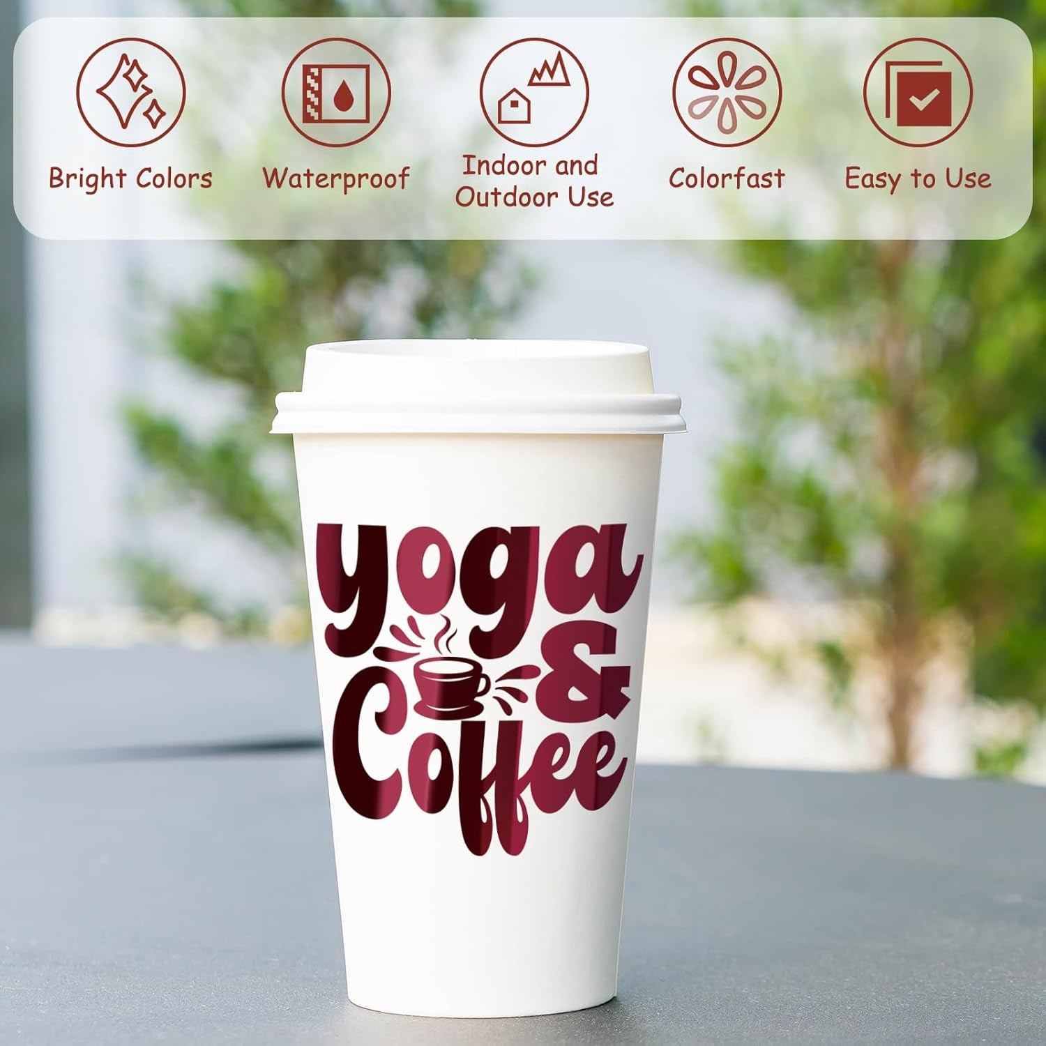 Maroon Chrome Metallic Vinyl - 12" X 7FT Maroon Permanent Vinyl Compatible with Silhouette Cutters, Signs, Scrapbooking, Craft, Die Cutters