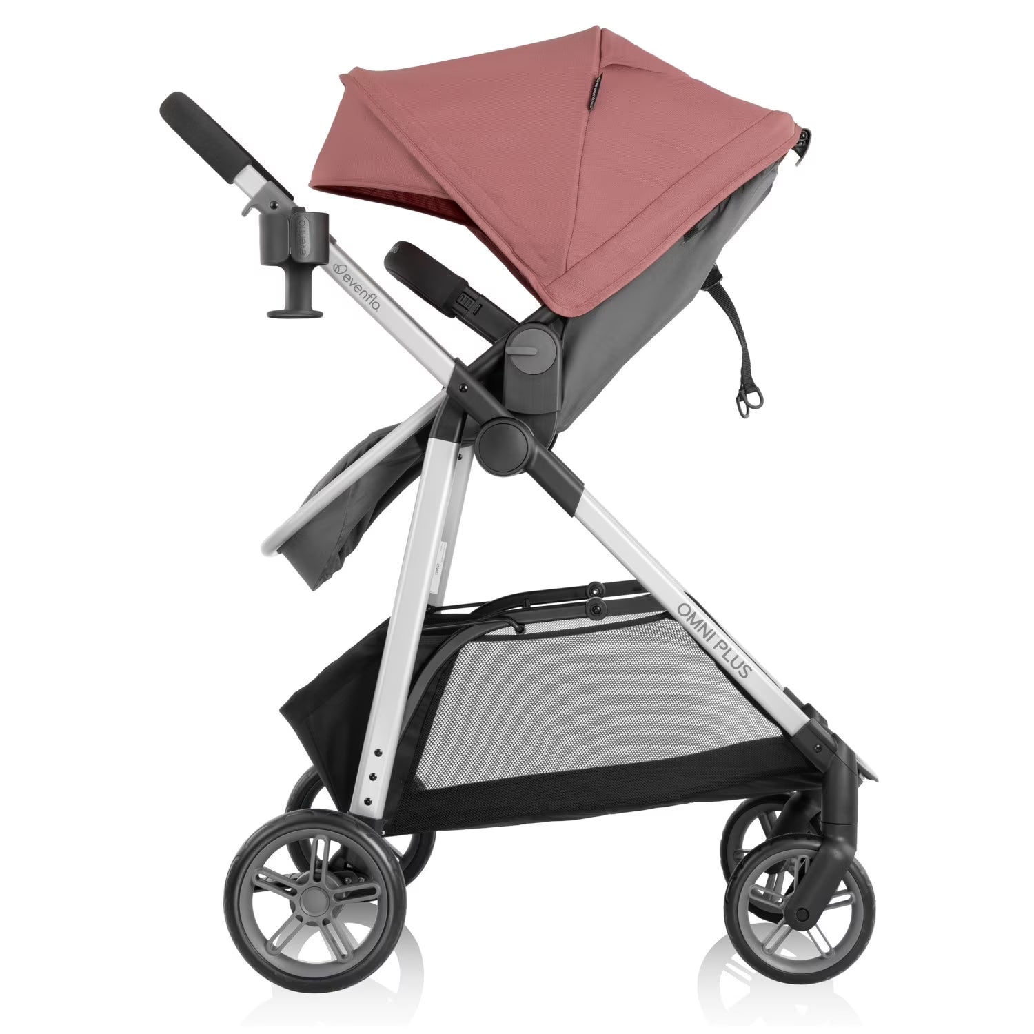 Evenflo Omni plus Travel System with Litemax Infant Car Seat, Shasta Pink