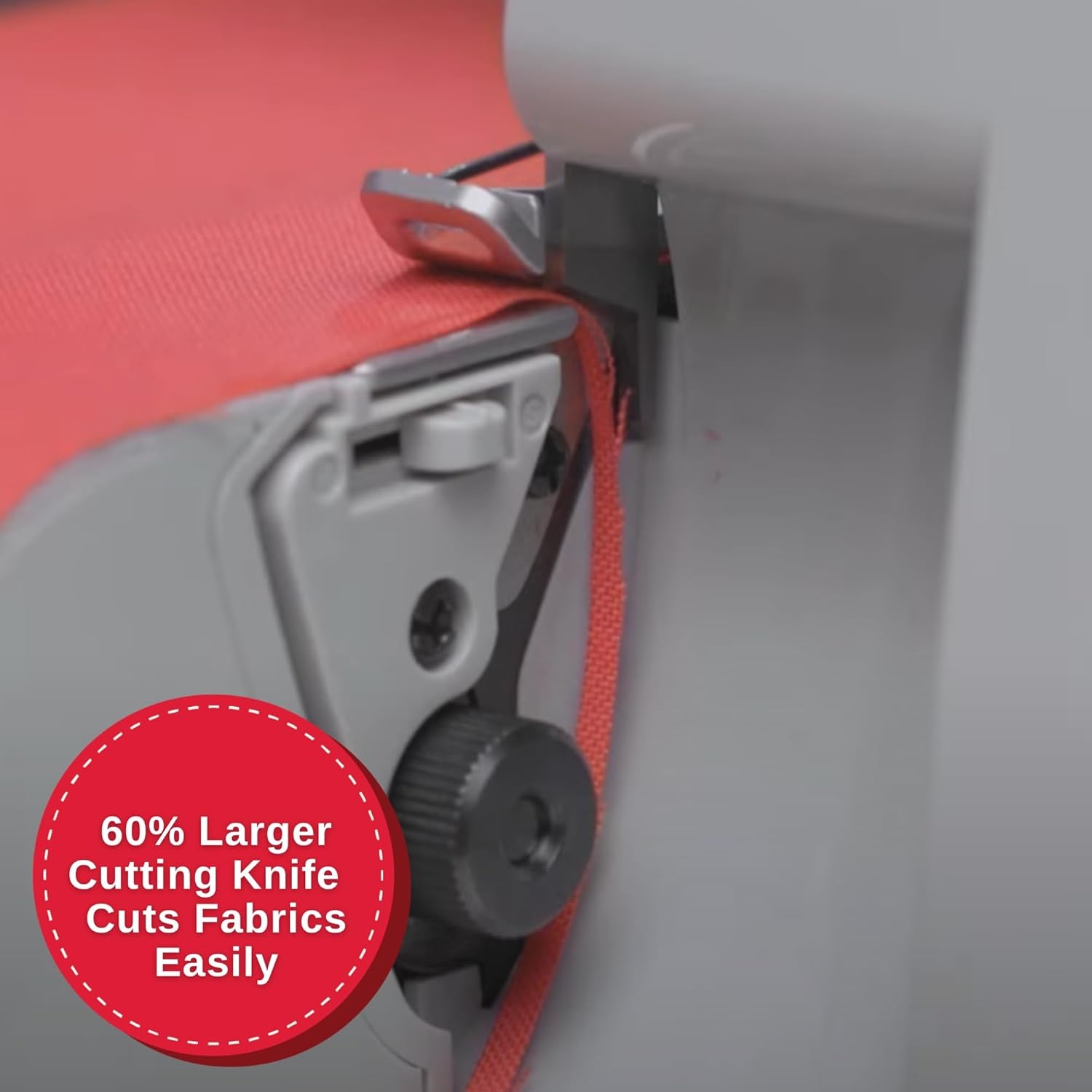 SINGER HD0450S Heavy Duty Serger | Overlock Machine with 2-3-4 Thread Capability, 1300 Stitches/Minute, 60% Larger Cutting Knife, Differential Feed, Full Metal Frame & Free Arm