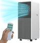 Portable Air Conditioners 14,000 BTU for Rooms up to 700 Sq.Ft. Portable AC, Dehumidifier, 24H Timer, Sleep Mode & Water Level Indication, Remote Control & Window Kit, White & Grey
