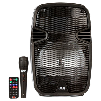 WMX-8074 8 Inch Battery Powered Portable Bluetooth Party Speaker with Bonus Mic