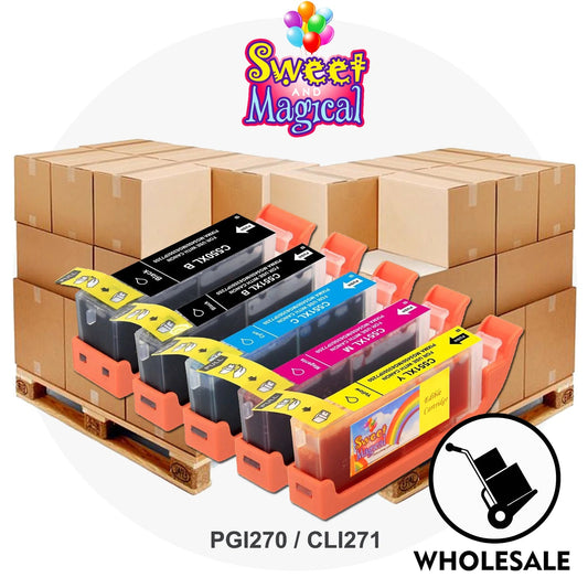 Edible Ink Cartridge for PGI-270 / CLI-271 (5-Pack) - Box of 12 Set