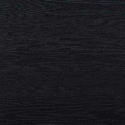Juliet Curved Desk with Storage, Black Finish