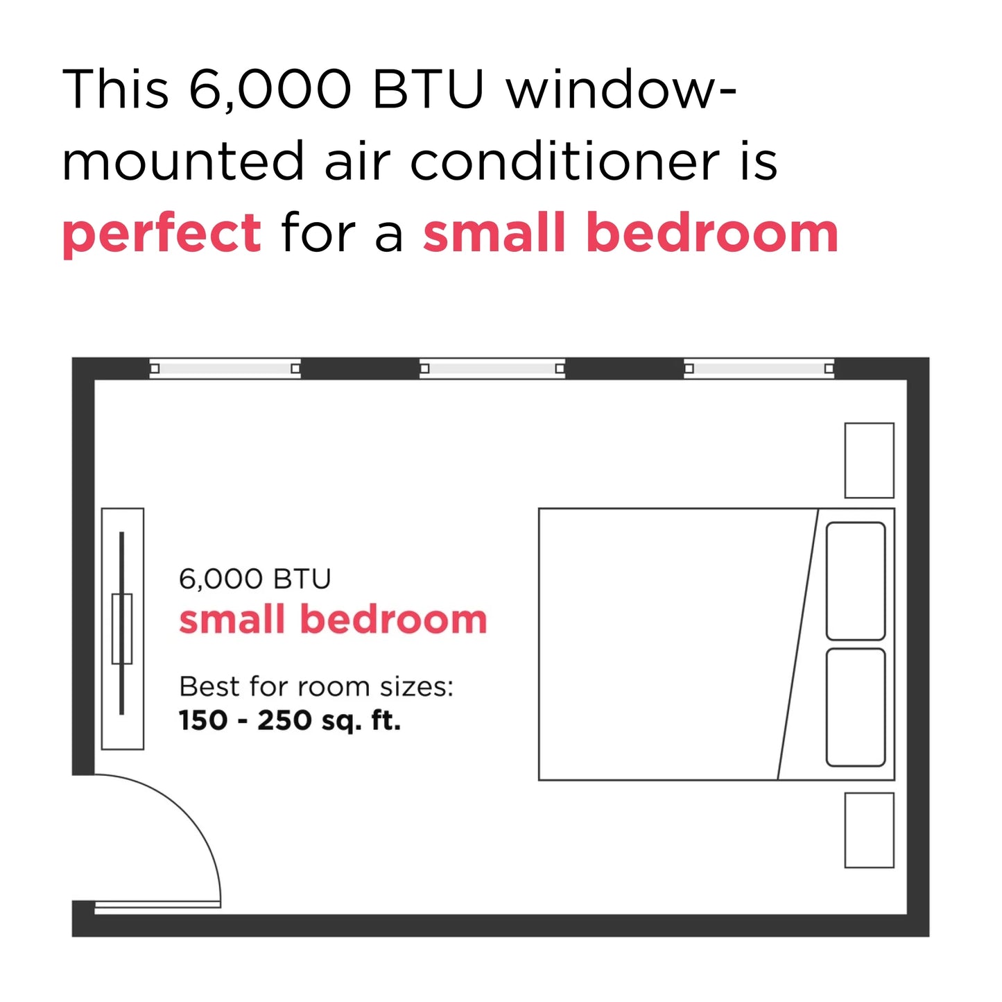 6,000 BTU Window Room Air Conditioner with Wi-Fi