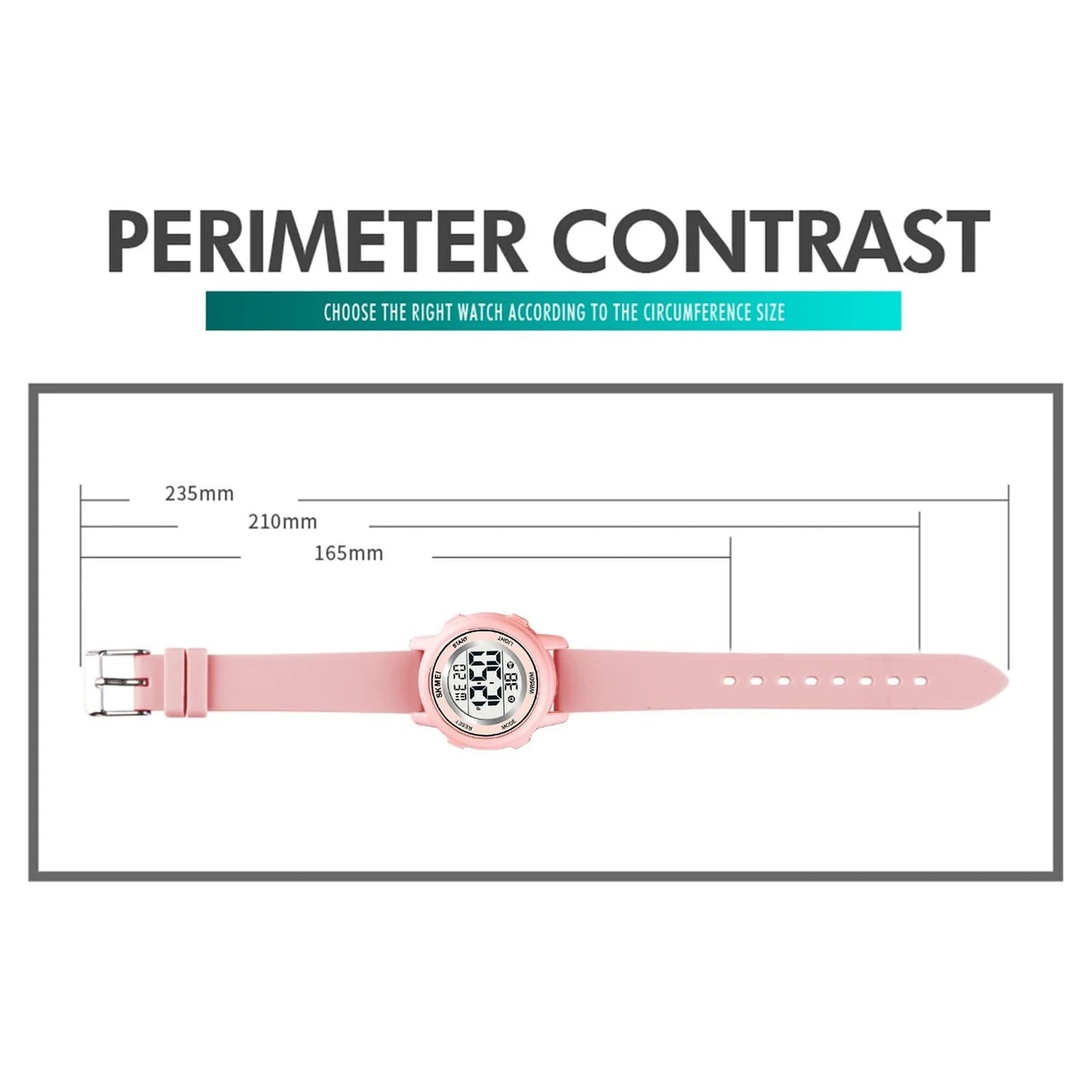 Kids Digital Watch, 50M Waterproof Sport Watch for Kids Girls Boys, Multifunction Luminous Watches Birthday Christmas Gifts for Children 5-7-10-12-Year-Old, Pink