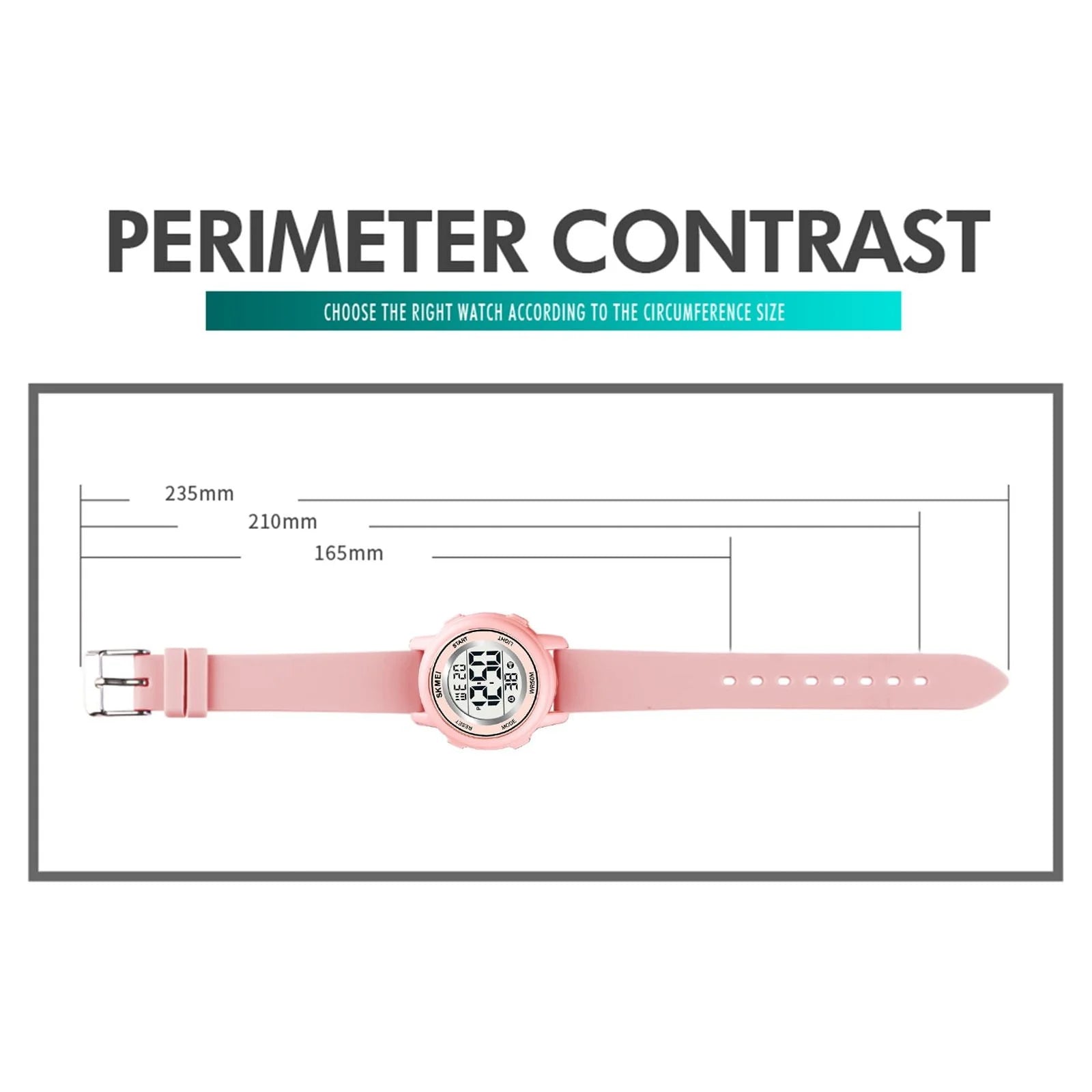 Kids Digital Watch, 50M Waterproof Sport Watch for Kids Girls Boys, Multifunction Luminous Watches Birthday Christmas Gifts for Children 5-7-10-12-Year-Old, Pink