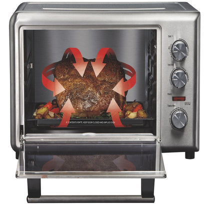 Countertop Oven with Convection and Rotisserie, Baking, Broil, Extra Large Capacity, Stainless Steel, 31103