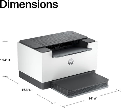 HP Laserjet M209D Laser Printer, Black and White, Automatic Duplex, Wired Connection Only (USB Cable Included), Best-For-Home Office (8J9L0F)