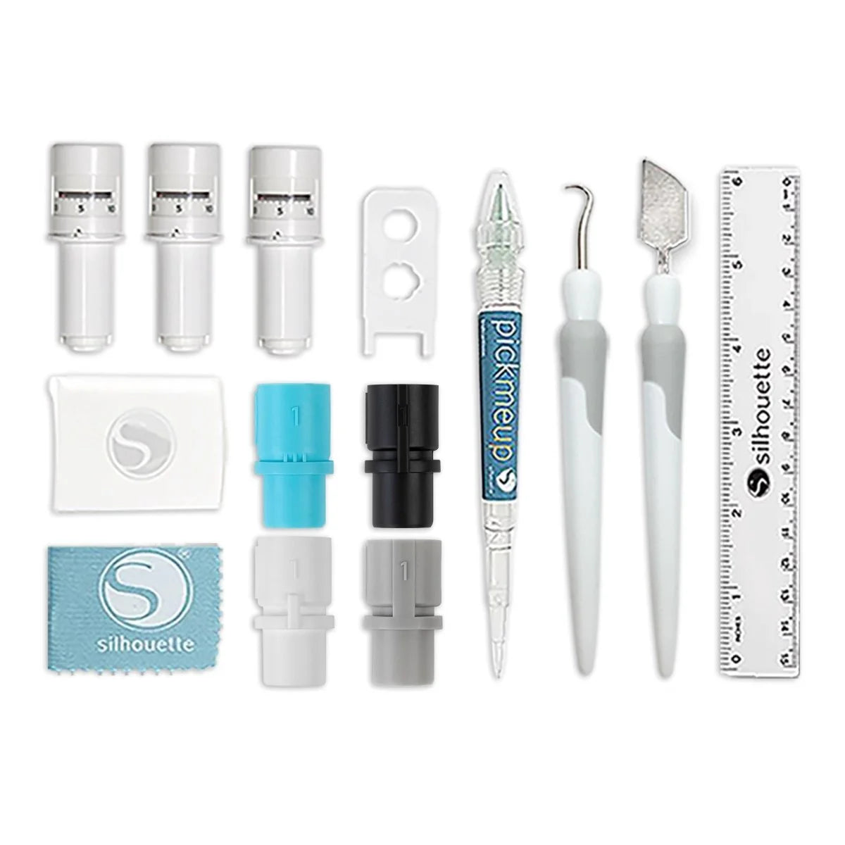 Silhouette White Cameo 5 Alpha Business Bundle W/ Vinyl, Guides, Software, Tools