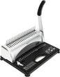 Amazon Basics Comb Binding Machine, 350 Sheets Capacity, for Paper Sizes A5(15 Holes)/Letter(19 Holes)/A4(21 Holes) with Adjustable Margin, Grey