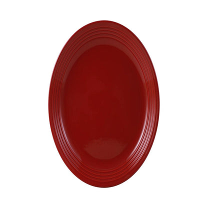 Chiara Red Stoneware Dinnerware Set, 16-Pieces