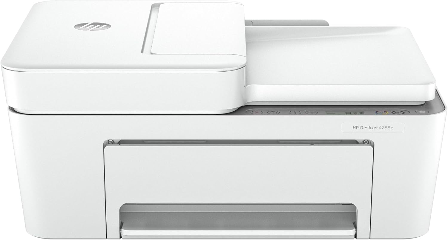 HP Deskjet 4255E Wireless All-In-One Color Inkjet Printer, Scanner, Copier, Best-For-Home, 3 Month Instant Ink Trial Included. This Printer Is Only 2.4 Ghz Capable. Ai-Enabled (588S6A)