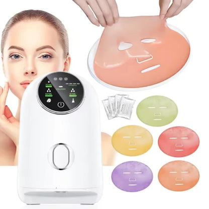 Face Mask Maker Updated Facial Mask Machine with 32Pcs Collagen Pills Make Face Masks Kit Home Automatic DIY Face Mask Maker, Facial Cream Maker Gifts for Women Girls