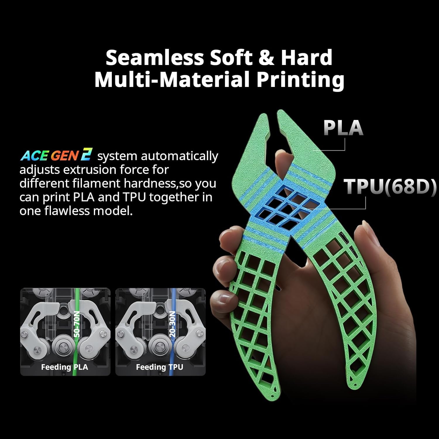 Anycubic Kobra X Multicolor 3D Printer, 2X Faster & Easy One-Click Printing, 600Mm/S High Speed 3D Printers for Beginners & Kids, 4-Color Built-In, 260X260X260M³, Easy to Use FDM 3D Printer