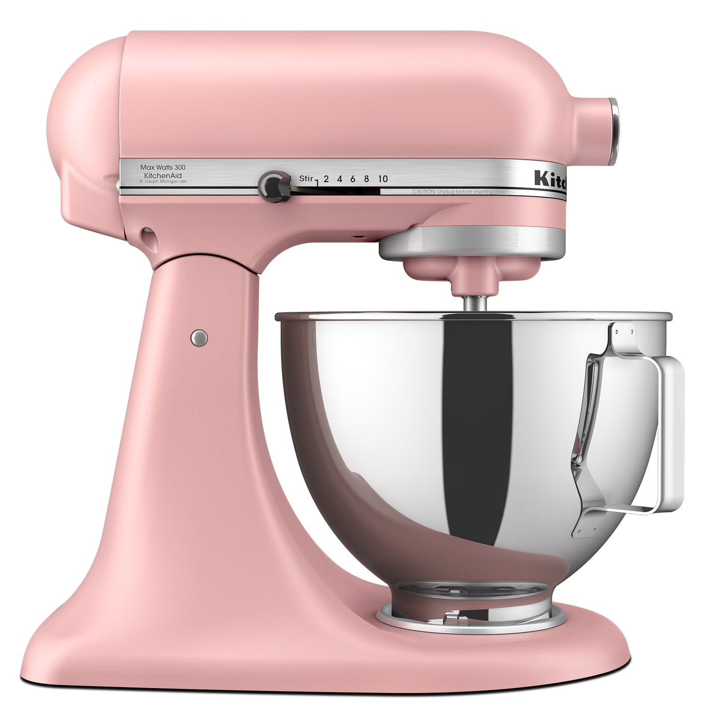 Deluxe Series 4.5 Quart Tilt-Head Stand Mixer with Stainless Bowl, Dried Rose, KSM97DR