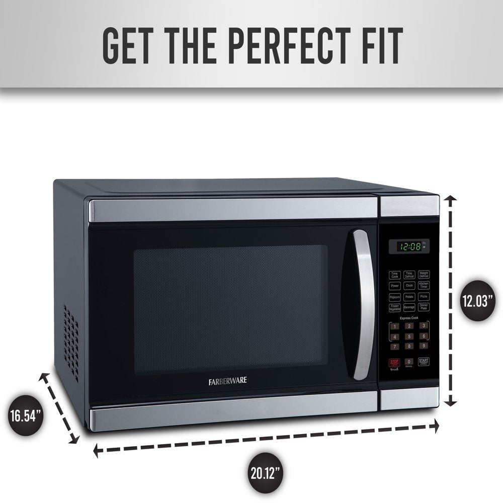 Professional 1.1 Cu. Ft. 1000-Watt Microwave Oven, Stainless Steel