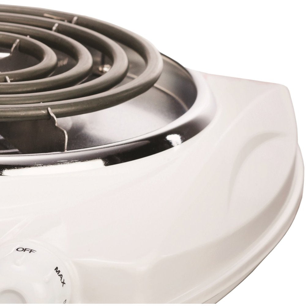 TS-322 1000W Single Electric Burner, White