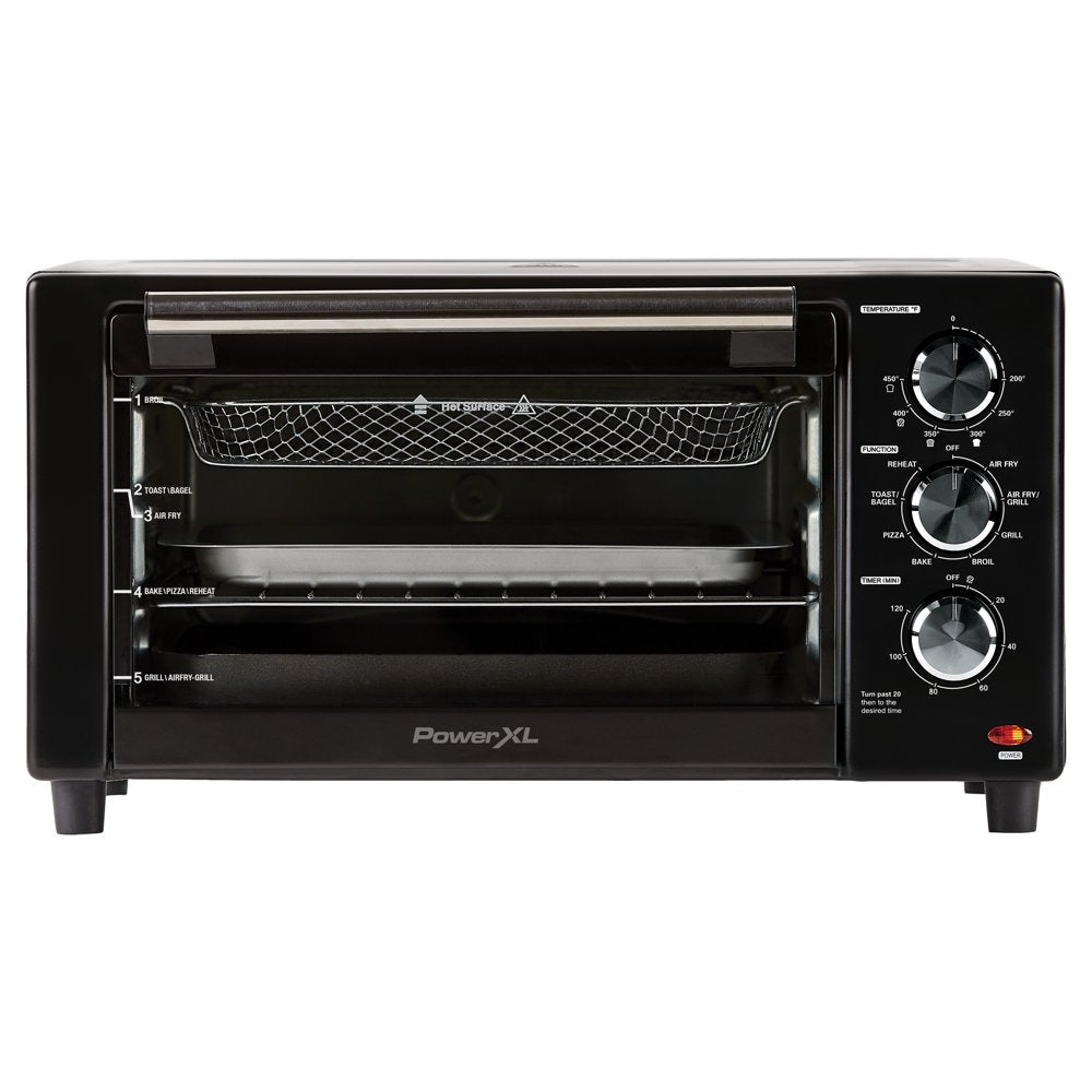 Air Fryer Grill Plus, Toaster Oven, Black, 1500 Watts