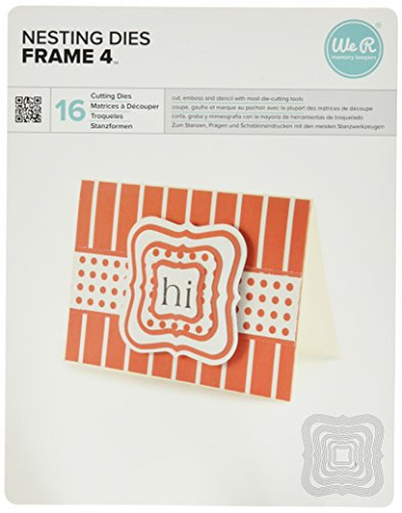 Lifestyle Nesting Dies 16/Pkg-Frame 4, 1 to 5.5