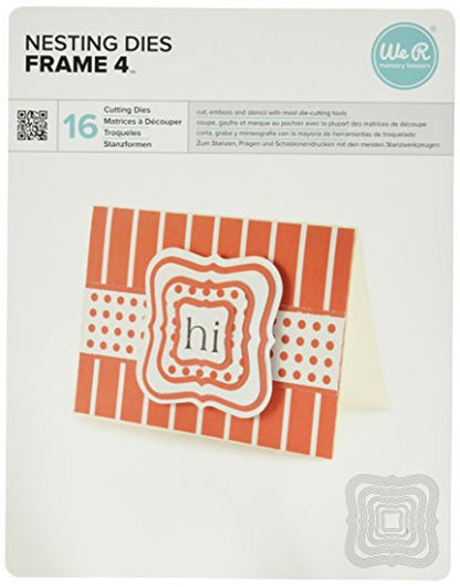 Lifestyle Nesting Dies 16/Pkg-Frame 4, 1 to 5.5