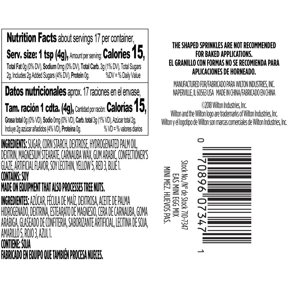 Easter Eggs with Grass Mix Sprinkles, 2.5 Oz.