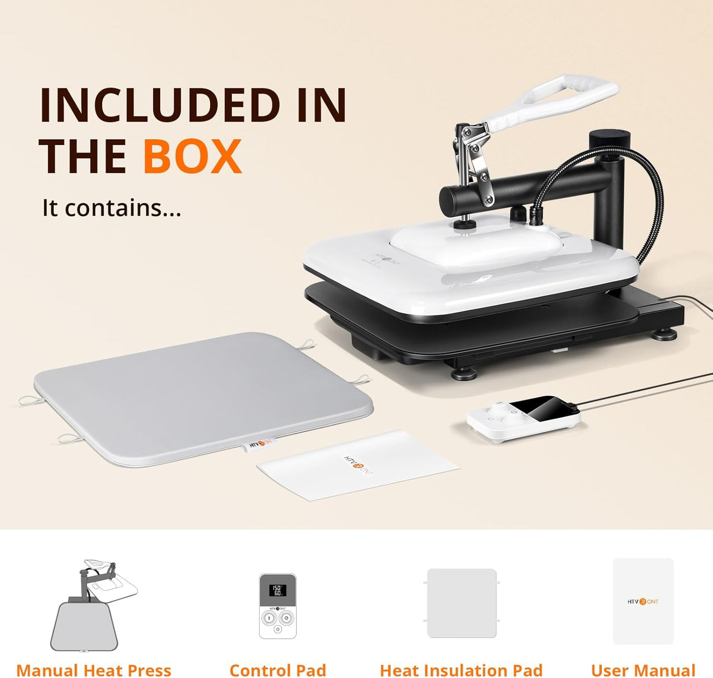 Heat Press Machine 15X15 - Swing Away Heat Press Machine for T Shirts - Professional Heat Press for Sublimation, Vinyl, Heat Transfer Projects, Heats up Fast & Distribute Heat Evenly