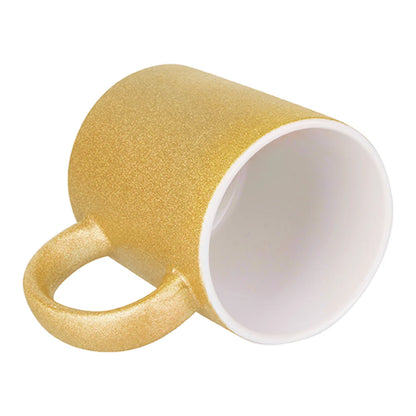 HPN Sublicraft 11 Oz. Glitter Sublimation Ceramic Mug - 12 per Case