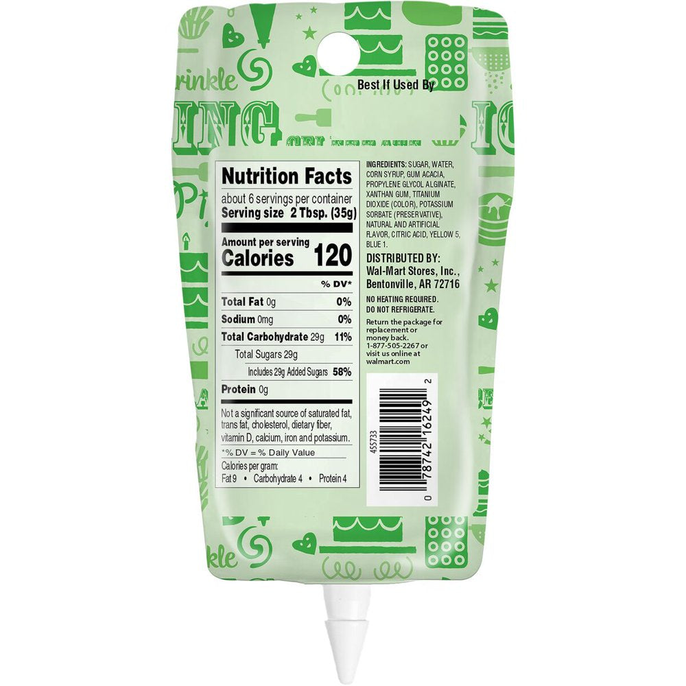 Cookie Icing, Green, 7 Ounces