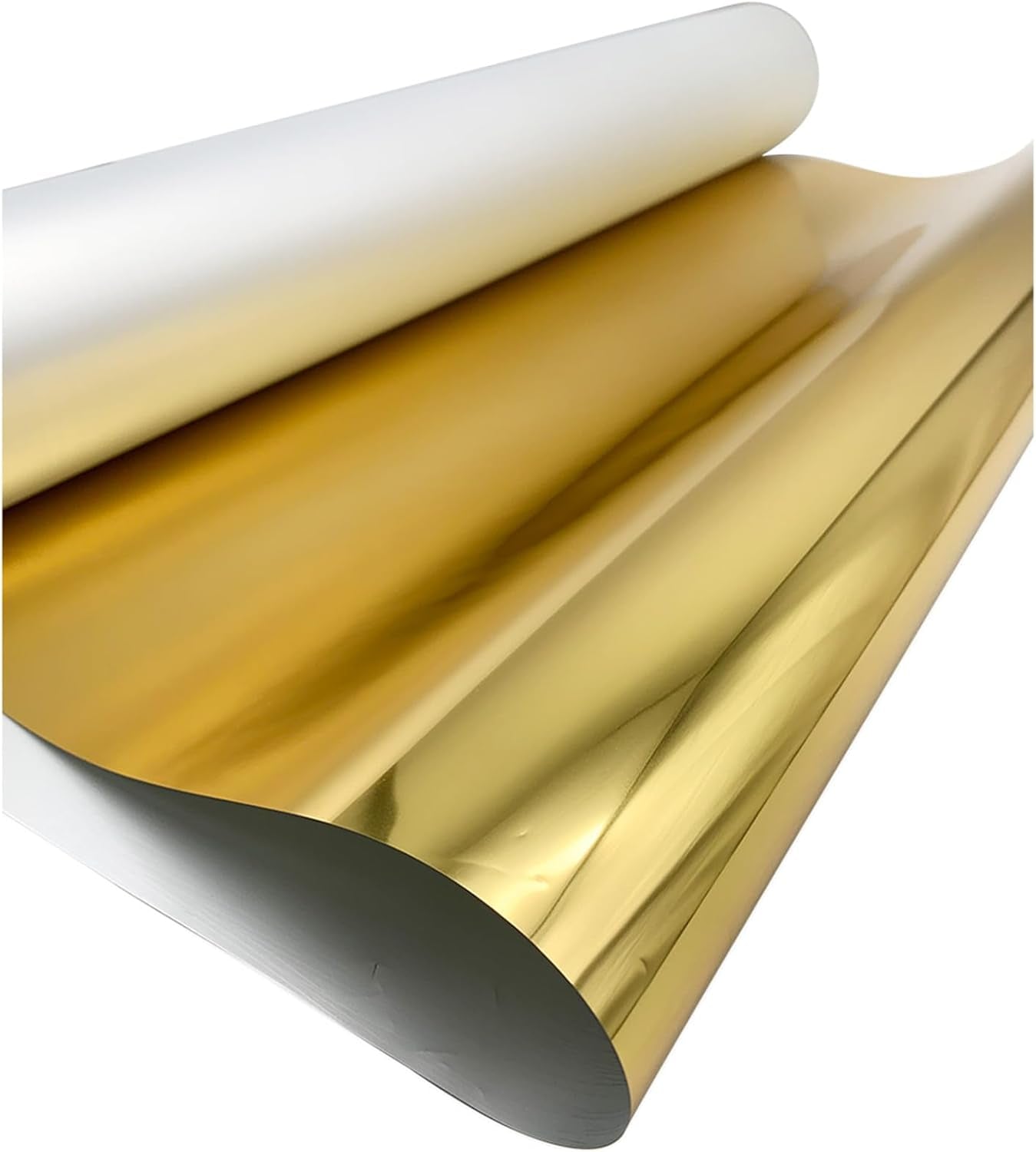 H-E DTF Foil Film 13In X 65.6Ft Gold Foil DTF Transfer Film, Cold Peel Gold/Silver Foil DTF Transfer Film (G Old)