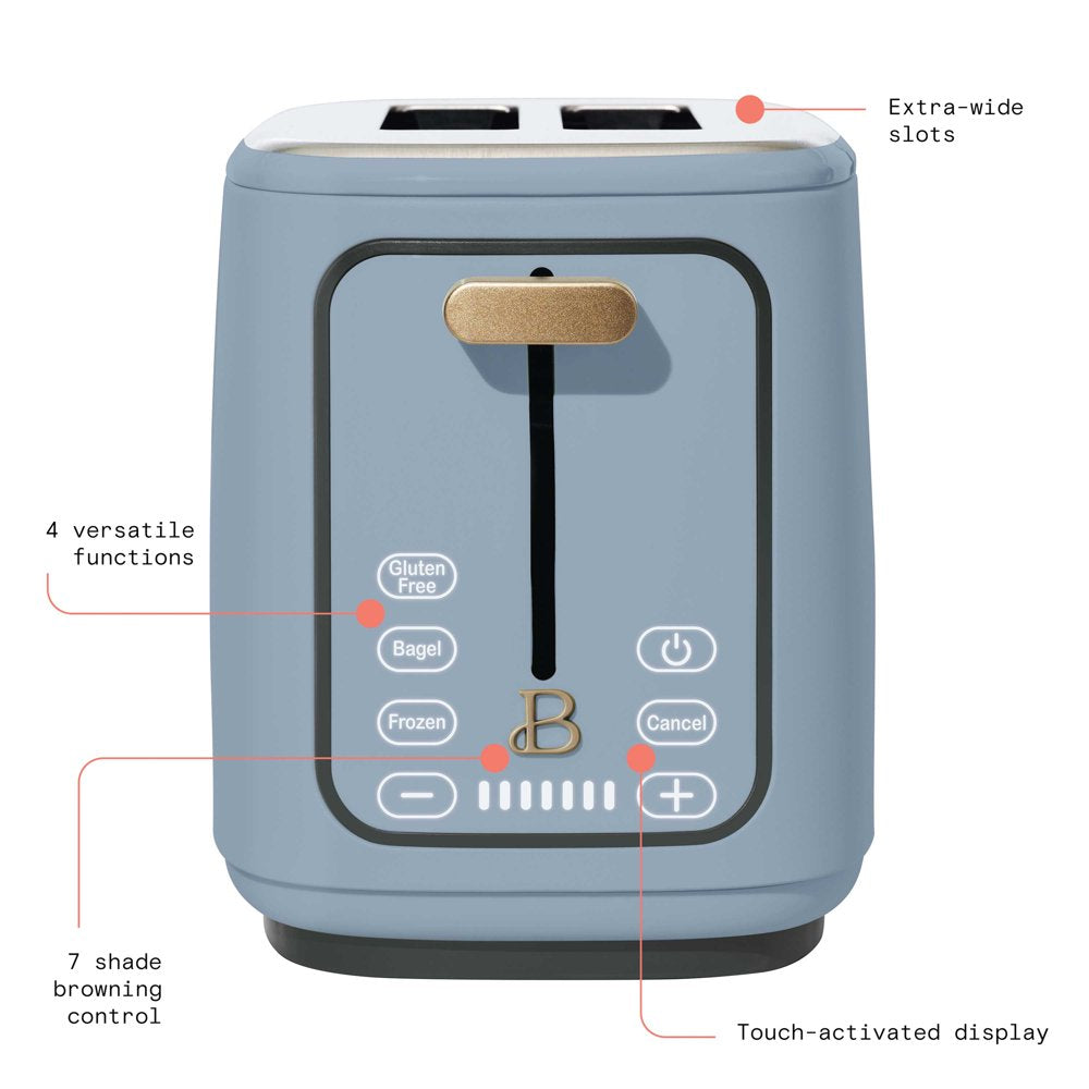 2 Slice Touchscreen Toaster, Cornflower Blue by Drew Barrymore