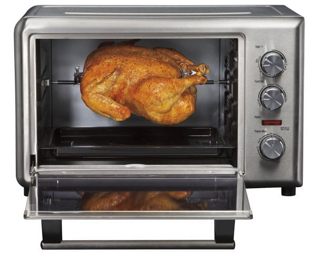 Countertop Oven with Convection and Rotisserie, Baking, Broil, Extra Large Capacity, Stainless Steel, 31103