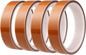 EENOUR 4 Rolls Tumbler Press Heat Resistant Tape 10Mm × 33M, High Temperature Thermal Tape, up to 250℃ (482℉) for Sublimation Blanks Press and Heat Transfer Vinyl (HTV) - 432 Feet Overall