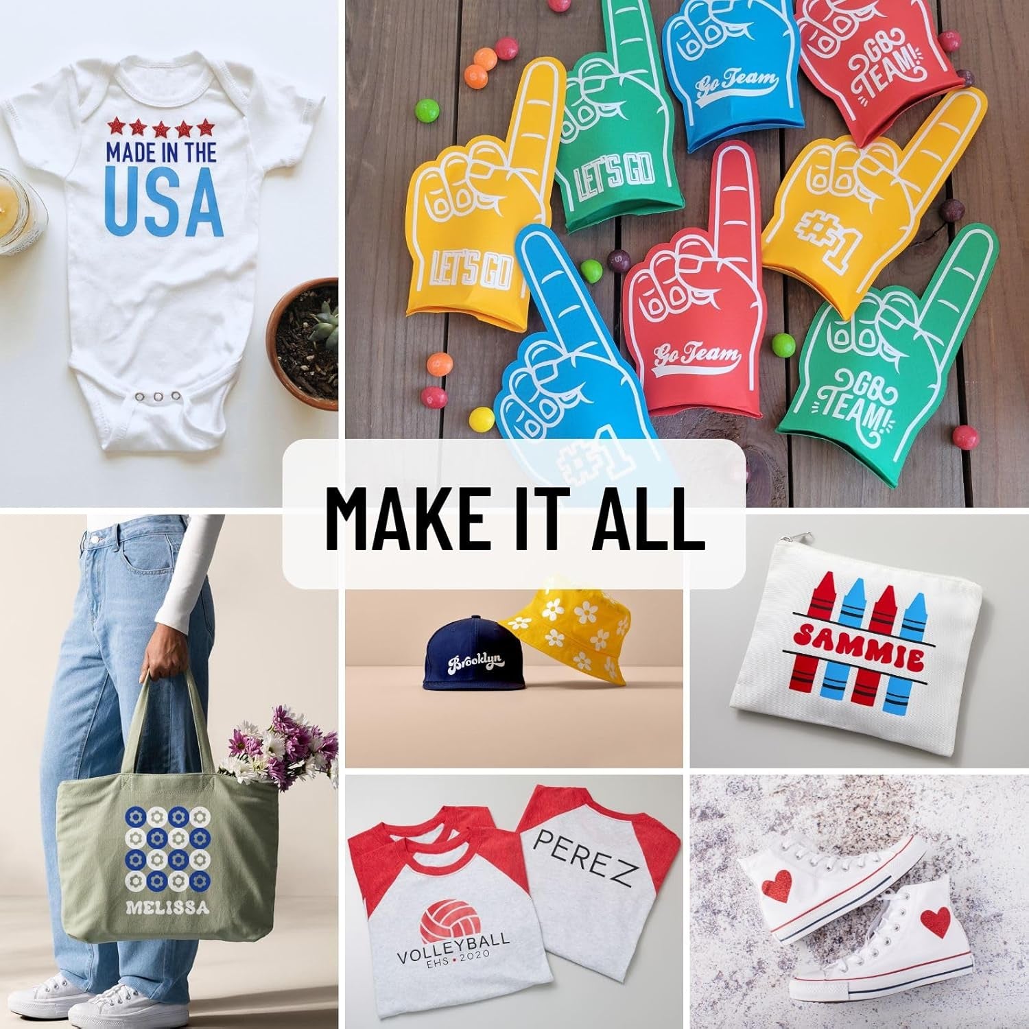 Cricut Joy Machine Bundle with 7 Smart Iron-On Rolls - Compact Cutting Machine for Iron-On Vinyl, T-Shirts, Hats & DIY Crafts