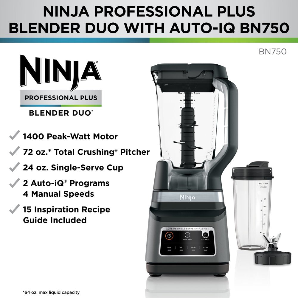 ® Professional plus Blender Duo® with Auto-Iq®, BN750