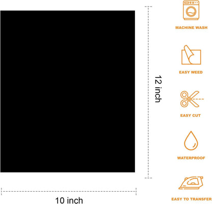 Puff Vinyl Heat Transfer, 11 Sheets, 12 X 10Inches, 3D Foaming Puff Colorful HTV Iron on Vinyl for T-Shirts DIY Compatible with Cricut or Silhoutte Cameo by SCENQI