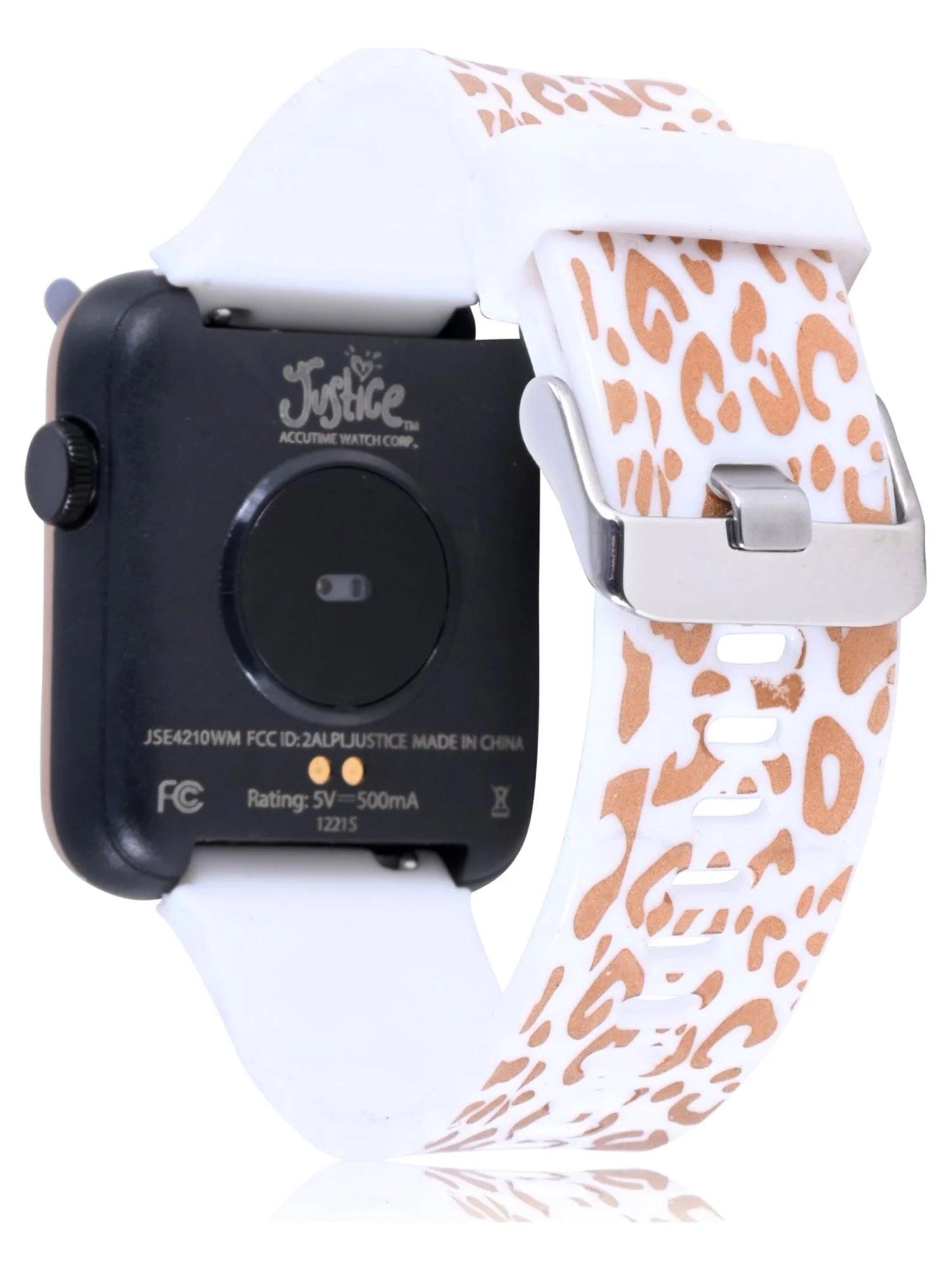 Female Tween Smart Watch with Leopard Silicone Strap (JSE4210WM)