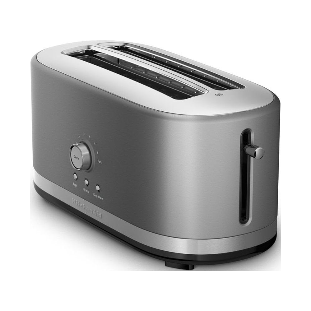 KMT4116CU 4 Slice Long Slot Toaster with High Lift Lever, Contour Silver