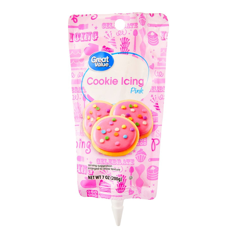 Cookie Icing, Pink, 7 Oz