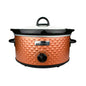 SC-136C 3.5-Quart Diamond-Pattern Slow Cooker, Brown